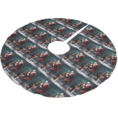 Treeing Walker Coonhound Kerstman Kerstmis Kerstboom Rok (Gekanteld)