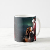 Treeing Walker Coonhound Kerstman Kerstmis Koffiemok (Voorkant rechts)