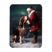 Treeing Walker Coonhound Kerstman Kerstmis Magneet (Verticaal)