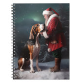 Treeing Walker Coonhound Kerstman Kerstmis Notitieboek (Voorkant)