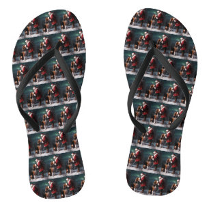Treeing Walker Coonhound Kerstman Kerstmis Teenslippers