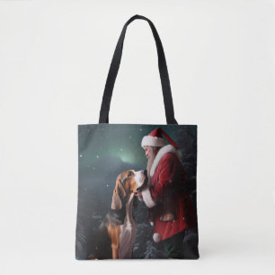 Treeing Walker Coonhound Kerstman Kerstmis Tote Bag