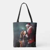 Treeing Walker Coonhound Kerstman Kerstmis Tote Bag (Achterkant)