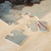 Treeing Walker Coonhound Kerstmis Vintage Strand Legpuzzel (Zijkant)