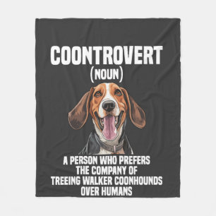 Treeing Walker Coonhound Liefhebber Hond Coontrove Fleece Deken