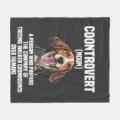 Treeing Walker Coonhound Liefhebber Hond Coontrove Fleece Deken (Voorkant (Horizontaal))