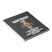 Treeing Walker Coonhound Liefhebber Hond Coontrove Notitieblok (Schuin)