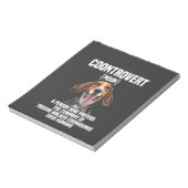 Treeing Walker Coonhound Liefhebber Hond Coontrove Notitieblok (Linkerzijde)