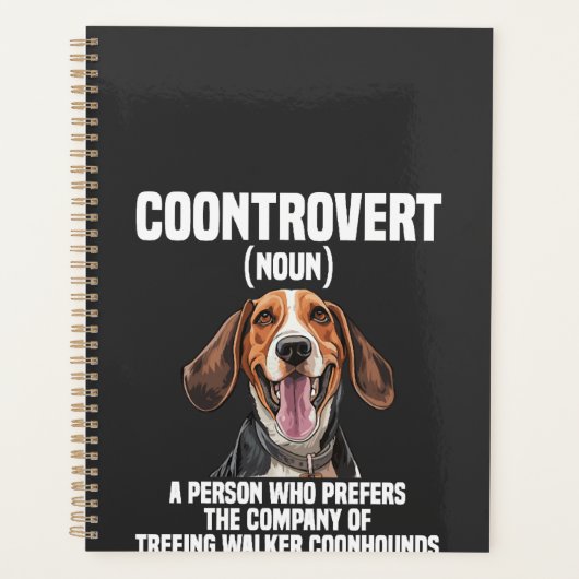 Treeing Walker Coonhound liefhebber hond Coontrove Planner (Voorkant)