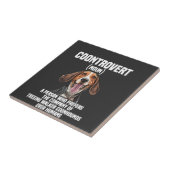 Treeing Walker Coonhound liefhebber hond Coontrove Tegeltje (Zijkant)