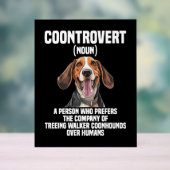 Treeing Walker Coonhound Lover Dog Controvert Acryl Bord (Neutraal)