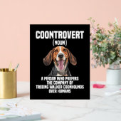Treeing Walker Coonhound Lover Dog Controvert Acryl Bord (Huwelijk)