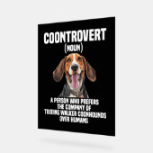 Treeing Walker Coonhound Lover Dog Controvert Acryl Bord (Hoek)