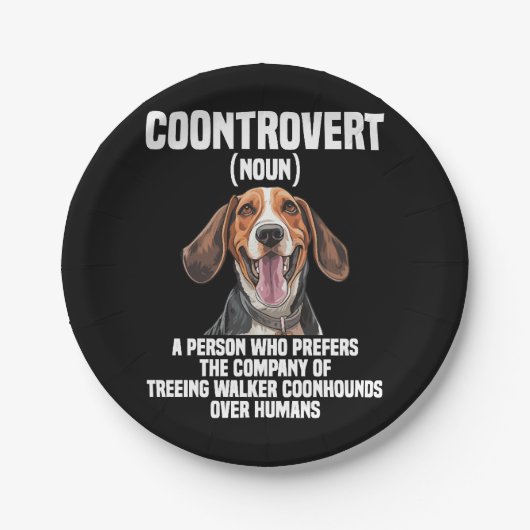 Treeing Walker Coonhound Lover Dog Controvert Papieren Bordje (Voorkant)