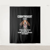 Treeing Walker Coonhound Lover Dog Controvert Wandkleed (Voorkant)