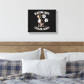 Treeing Walker Coonhound Lover Dog Owner Blasting Canvas Afdruk (Insitu (Slaapkamer))