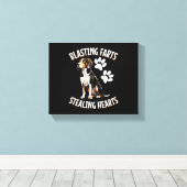 Treeing Walker Coonhound Lover Dog Owner Blasting Canvas Afdruk (Insitu (Houten vloer))