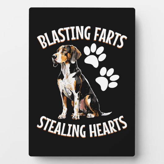 Treeing Walker Coonhound Lover Dog Owner Blasting Fotoplaat (voorkant)