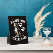 Treeing Walker Coonhound Lover Dog Owner Blasting Fotoplaat (Zijkant)