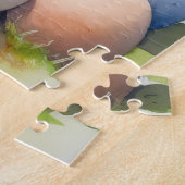 Treeing Walker Coonhound met Pasen Eieren Vakantie Legpuzzel (Zijkant)