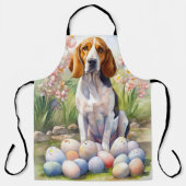 Treeing Walker Coonhound met Pasen Eieren Vakantie Schort (Voorkant)
