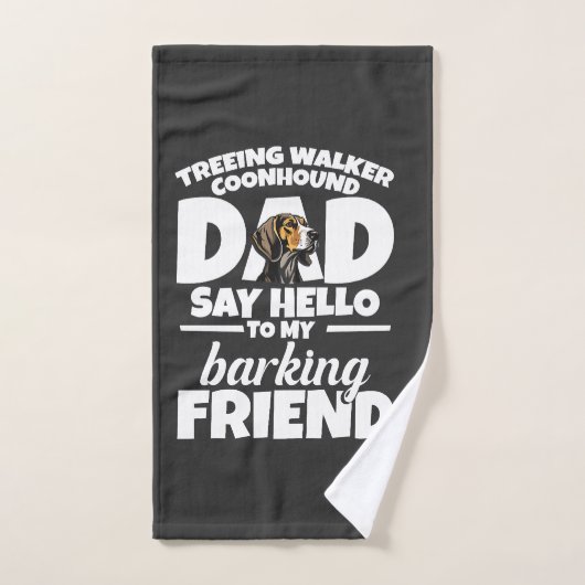 Treeing Walker Coonhound Papa Papa Zeg Hallo Handdoek (Handdoek)