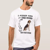 Treeing Walker Coonhound Quote Mom, TWC Dad Art, W T-shirt (Voorkant)