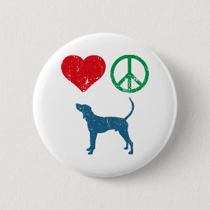 Treeing Walker Coonhound Ronde Button 5,7 Cm