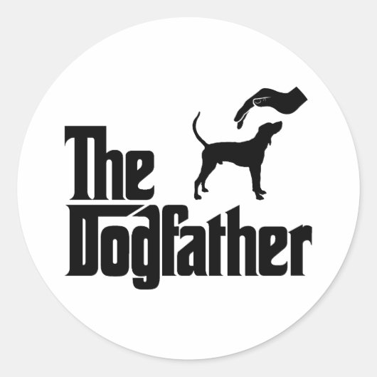 Treeing Walker Coonhound Ronde Sticker (Voorkant)