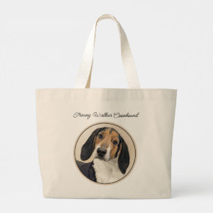 Treeing Walker Coonhound Schilderen Originele Hond Grote Tote Bag