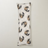 Treeing Walker Coonhound Schilderen Originele Hond Lichaamskussen (Achterkant (Verticaal))