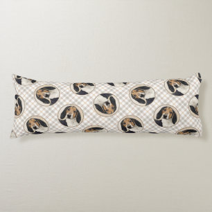 Treeing Walker Coonhound Schilderen Originele Hond Lichaamskussen