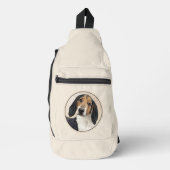 Treeing Walker Coonhound Schilderen Originele Hond Sling Bag (Voorkant)