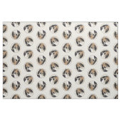 Treeing Walker Coonhound Schilderen Originele Hond Stof (Fat Quarter)