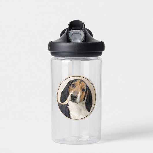 Treeing Walker Coonhound Schilderij - Originele Ku Waterfles (Voorkant)
