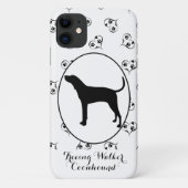 Treeing Walker Coonhound Silhouet Case-Mate iPhone Case (Achterkant)