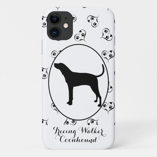 Treeing Walker Coonhound Silhouet Case-Mate iPhone Case (Achterkant)
