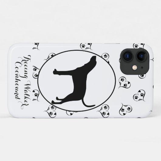 Treeing Walker Coonhound Silhouet Case-Mate iPhone Case (Achterkant (horizontaal))