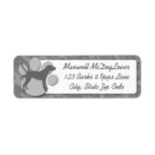 Treeing Walker Coonhound Silhouette Etiket (Voorkant)