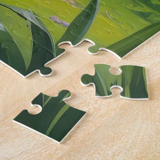 Treeing Walker Coonhound Spring Flowers Painting Legpuzzel (Zijkant)