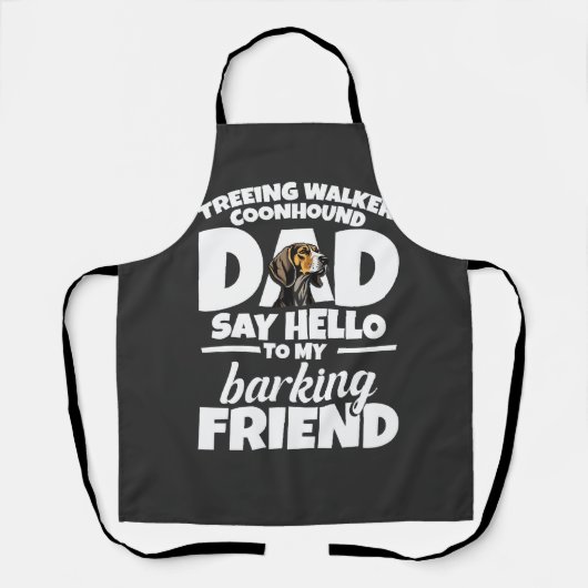 Treeing Walker Coonhound Vader Vader Zeg Hallo Schort (Voorkant)