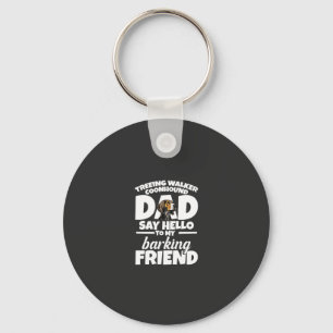 Treeing Walker Coonhound Vader Vader Zeg Hallo Sleutelhanger