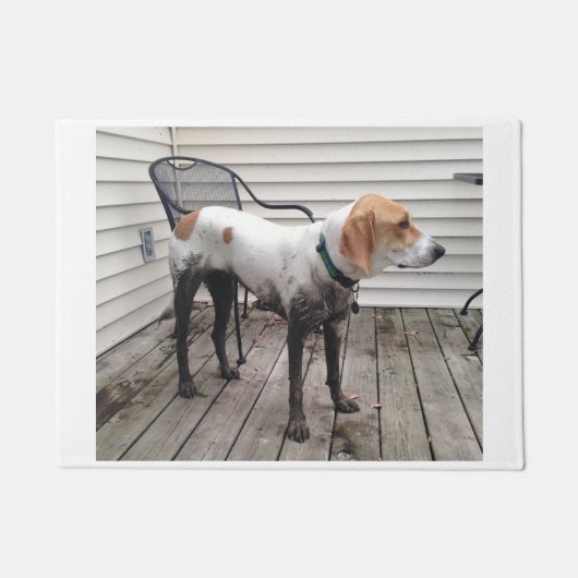 treeing walker coonhound vuil deurmat (Voorkant)