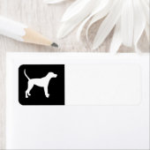 treeing walker coonhound white silo etiket (Insitu)