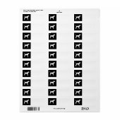 treeing walker coonhound white silo etiket (Full Sheet)