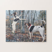 Treeing Walker Coonhounds Hunting Legpuzzel (Horizontaal)