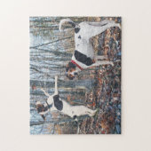 Treeing Walker Coonhounds Hunting Legpuzzel (Verticaal)