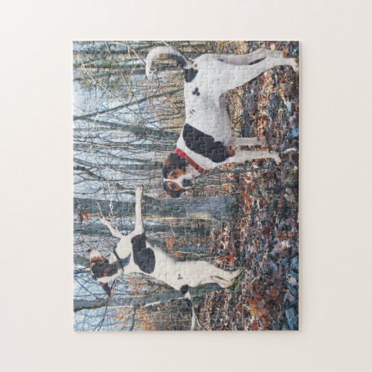 Treeing Walker Coonhounds Hunting Legpuzzel (Verticaal)