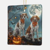 Treeing Walker Halloween Spoken Spook Keramisch Ornament (Links)