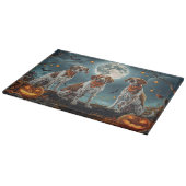 Treeing Walker Halloween Spoken Spook Snijplank (Hoek)